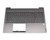 Tastatur inkl. Topcase DE (deutsch) grau/grau mit Backlight original für Lenovo IdeaPad S540-15IML (81NG)