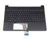 Tastatur DE (deutsch) schwarz original für HP 15s-eq0000
