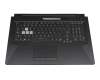 0KNR0-661VUS00 Original Asus Tastatur inkl. Topcase US (englisch) schwarz/weiß/schwarz mit Backlight