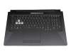 Tastatur inkl. Topcase DE (deutsch) schwarz/transparent/schwarz mit Backlight original für Asus FX706HE