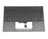 Tastatur inkl. Topcase DE (deutsch) grau/schwarz original für Asus ZenBook 14 UX425JA