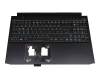 6B.Q7XN2.014 Original Acer Tastatur inkl. Topcase DE (deutsch) schwarz/wei&szlig/schwarz mit Backlight (Anschlusskabel 29mm)