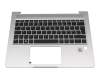 Tastatur inkl. Topcase DE (deutsch) schwarz/silber mit Backlight original für HP ProBook 430 G6