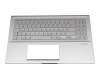 Tastatur inkl. Topcase DE (deutsch) silber/silber mit Backlight original für Asus VivoBook S15 S532FL