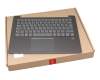 Tastatur inkl. Topcase DE (deutsch) grau/grau mit Backlight (fingerprint) original für Lenovo IdeaPad 530S-14IKB (81EU00D0GE)