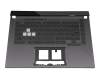 Tastatur inkl. Topcase DE (deutsch) schwarz/anthrazit mit Backlight original für Asus ROG Strix G15 G513QR