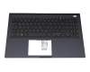 Tastatur inkl. Topcase DE (deutsch) schwarz/blau original für Asus ExpertBook L1 L1500CDA