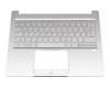 Tastatur inkl. Topcase DE (deutsch) silber/silber mit Backlight original für Acer Swift 3 (SF313-52)