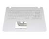 Tastatur inkl. Topcase DE (deutsch) weiß/weiß original für Asus VivoBook X705UA-BX033T