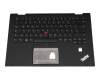 Tastatur inkl. Topcase DE (deutsch) schwarz/schwarz mit Backlight und Mouse-Stick original für Lenovo ThinkPad X1 Yoga 2nd Gen (20JES03T00)