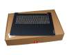 Tastatur inkl. Topcase DE (deutsch) grau/blau (Fingerprint) original für Lenovo IdeaPad 3-17IML05 (81WC)