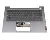Tastatur inkl. Topcase DE (deutsch) grau/silber original für Lenovo ThinkBook 14 IML (20RV)