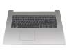 Tastatur inkl. Topcase FR (französisch) grau/silber mit Backlight (Platinum Grey) original für Lenovo IdeaPad 330-17AST (81D7)
