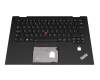 Tastatur inkl. Topcase UK (englisch) schwarz/schwarz mit Backlight und Mouse-Stick original für Lenovo ThinkPad X1 Yoga 2nd Gen (20JES42A00)