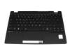 Tastatur inkl. Topcase US (englisch) schwarz/schwarz mit Backlight original für Fujitsu LifeBook U9312