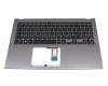 Tastatur inkl. Topcase DE (deutsch) schwarz/grau original für Asus VivoBook 15 X512JA