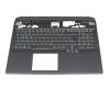 6B.QCPN7.011 Original Acer Tastatur inkl. Topcase DE (deutsch) schwarz/schwarz mit Backlight