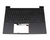 Tastatur inkl. Topcase DE (deutsch) schwarz/grau mit Backlight original für HP Victus 15-fa0000