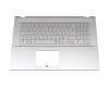 Tastatur inkl. Topcase DE (deutsch) silber/silber original für Asus VivoBook 17 F712EA