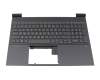 M54738-051 Original HP Tastatur inkl. Topcase FR (französisch) silber/schwarz mit Backlight
