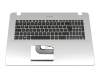 13N1-2EA0411 Original Asus Tastatur inkl. Topcase DE (deutsch) schwarz/silber mit Backlight