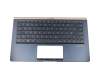 13NB0JV3P02011 Original Asus Tastatur inkl. Topcase DE (deutsch) schwarz/blau mit Backlight