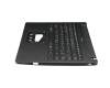 16F0A9U7601 Original Acer Tastatur inkl. Topcase DE (deutsch) schwarz/schwarz mit Backlight