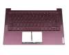 1KAFZZE005Q Original Lenovo Tastatur inkl. Topcase UK (englisch) lila/lila mit Backlight