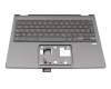 1KAJZZG65F Original Quanta Tastatur inkl. Topcase DE (deutsch) dunkelgrau/grau