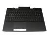 22930-G3D Original HP Tastatur inkl. Topcase CH (schweiz) schwarz/schwarz mit Backlight