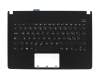 27XJ6KA02K0 Original Asus Tastatur inkl. Topcase IT (italienisch) schwarz/schwarz