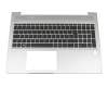 2B-BBU08Q100 Primax Tastatur inkl. Topcase DE (deutsch) schwarz/silber mit Backlight
