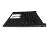 2H-AEEGMQ13211 Original Primax Tastatur inkl. Topcase DE (deutsch) schwarz/schwarz mit Backlight