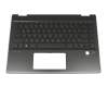 2H-BBJGMW63111 Original HP Tastatur inkl. Topcase DE (deutsch) schwarz/schwarz mit Backlight