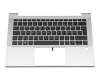 2H-BCHGMI64311 Original HP Tastatur inkl. Topcase DE (deutsch) schwarz/silber mit Backlight