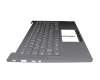 5CB0Z32107 Original Lenovo Tastatur inkl. Topcase DE (deutsch) grau/grau mit Backlight