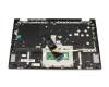 5CB1B3720 Original Lenovo Tastatur inkl. Topcase DE (deutsch) schwarz/grau mit Backlight