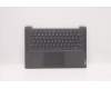 Lenovo 5CB1D33468 C-Cover with keyboard,Czech Slovakian,Grey,Backlight