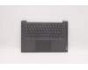 Lenovo 5CB1D33478 C-Cover with keyboard, Nordic, Grey, Backlight, UK
