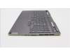 Lenovo 5CB1J04398 C-Cover with keyboard,Russian,Storm Grey,White Backlight