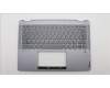 Lenovo 5CB1K20811 C-Cover with keyboard, Czech/Slovakian, Arctic Grey, Backlight