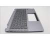 Lenovo 5CB1K20811 C-Cover with keyboard, Czech/Slovakian, Arctic Grey, Backlight
