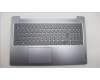 Lenovo 5CB1K96784 C-Cover with keyboard, Belgian, Arctic Grey, Backlight, UK