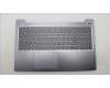 Lenovo 5CB1L28198 C-Cover with keyboard,Italian,Arctic Grey,Backlight,FingerPrint