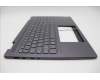 Lenovo 5CB1L31840 C-Abdeckung mit Tastatur, Italienisch, sturmgrau, Fingerabdruckleser