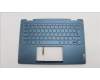 Lenovo 5CB1L48343 C-Abdeckung mit Tastatur, Belgisch, aquamarinblau, Ohne Fingerabdruck, GB