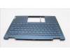 Lenovo 5CB1L48343 C-Abdeckung mit Tastatur, Belgisch, aquamarinblau, Ohne Fingerabdruck, GB