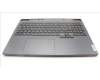 Lenovo 5CB1L54672 C-Abdeckung mit Tastatur, Slowenisch, Onyxgrau, Weiße Hintergrundbel.