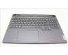 Lenovo 5CB1L56042 C-Cover with keyboard, English, Storm Grey, RGB Backlight, US