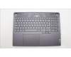 Lenovo 5CB1L60066 C-Cover with keyboard, Slovenian, Storm Grey, RGB Backlight, UK